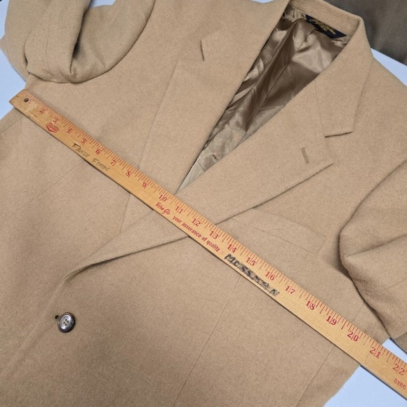 Brooks Brothers Men Camel Hair Blazer Size 43L Sport Coat Business Classic - Picture 10 of 15